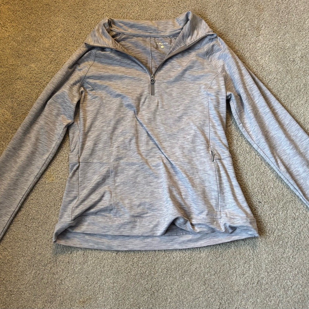Gray Quarter-Zip Pullover
